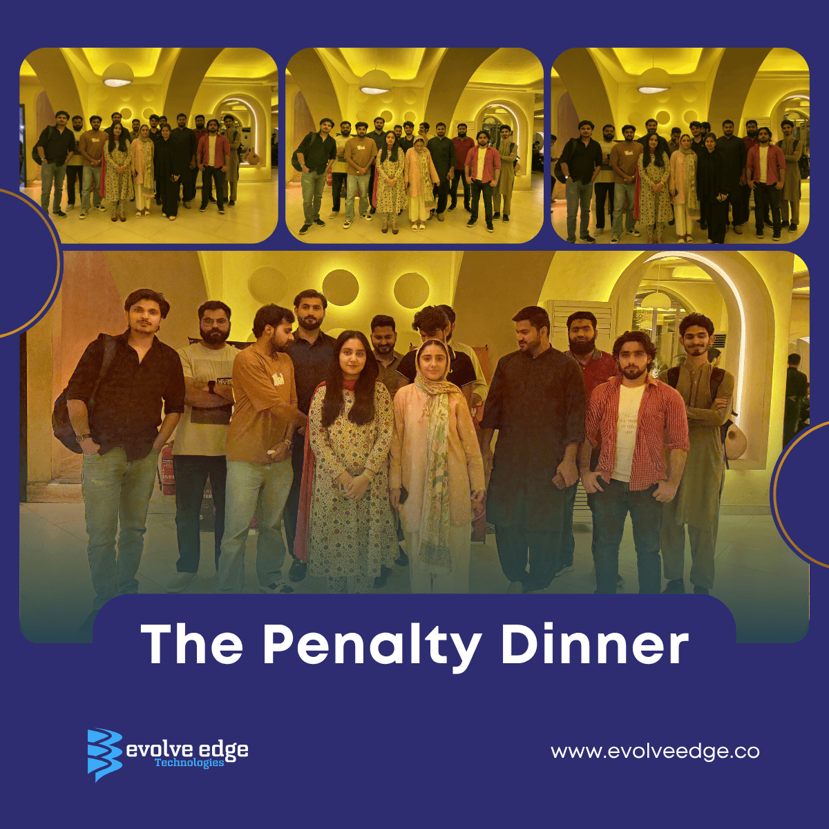 Evolve Edge penalty dinner team event