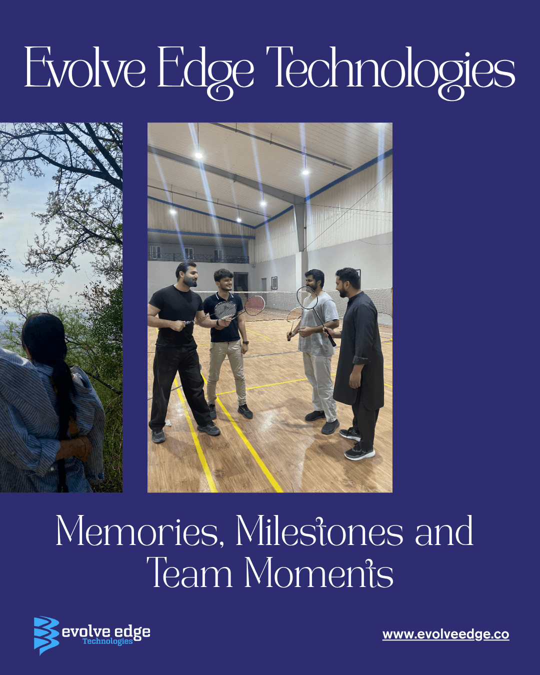 Evolve Edge team badminton activity
