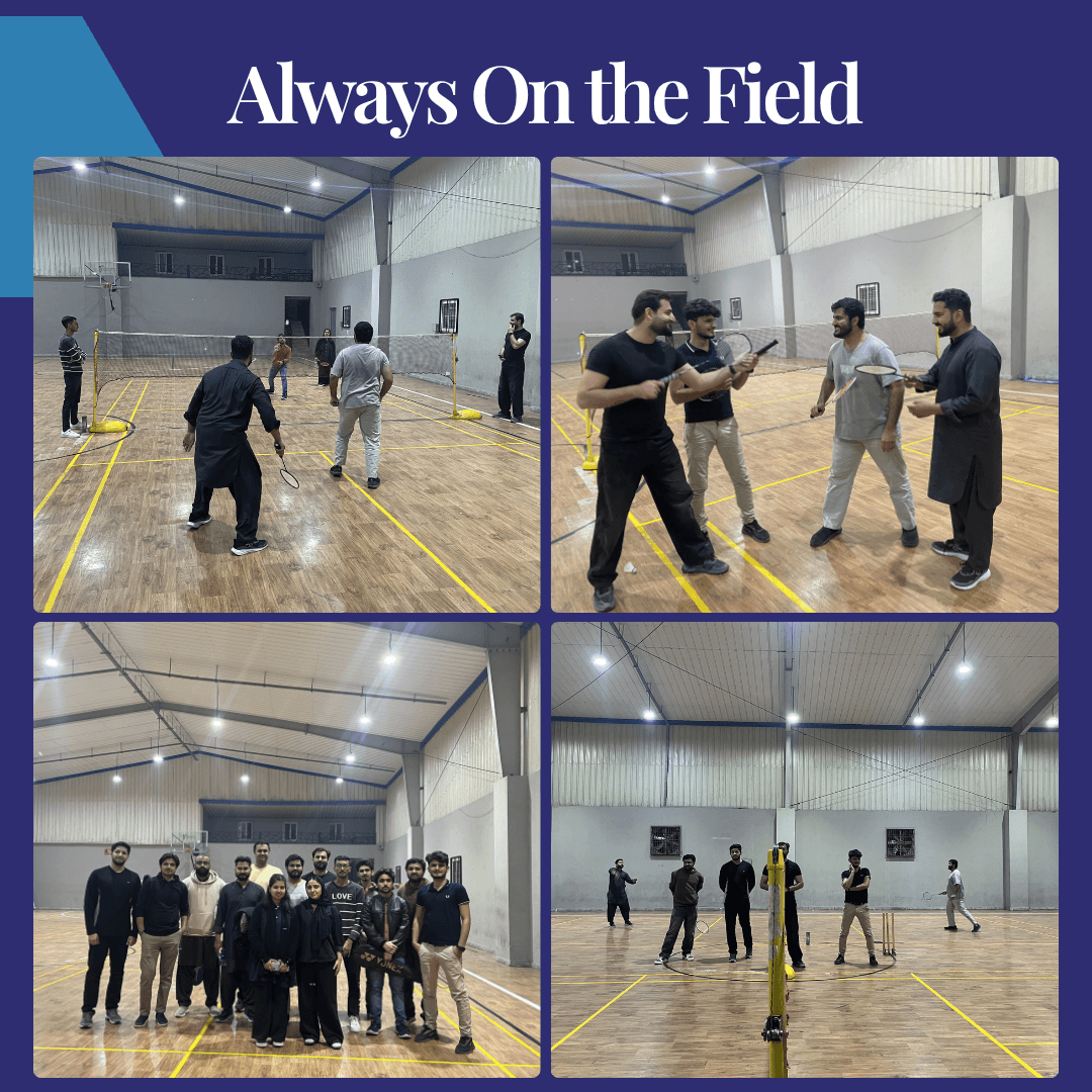 Evolve Edge team always on the field badminton