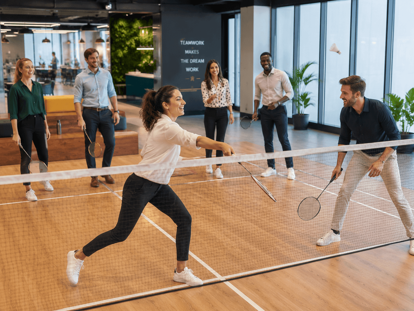 Evolve Edge team always on the field badminton
