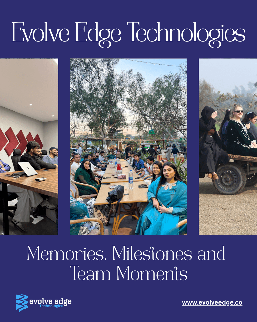 Evolve Edge team outdoor lunch gathering