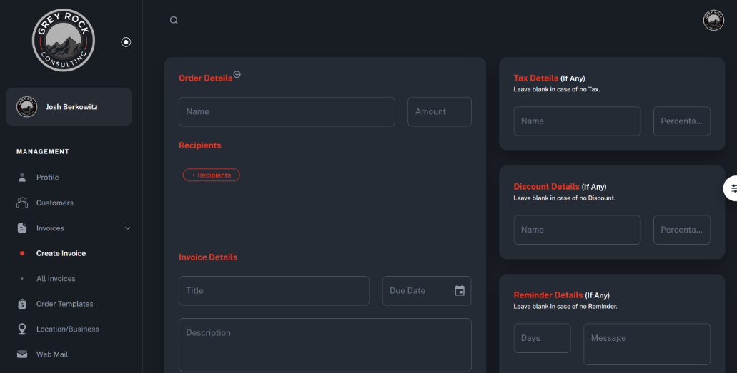 Grey Rock Consulting screen 1
